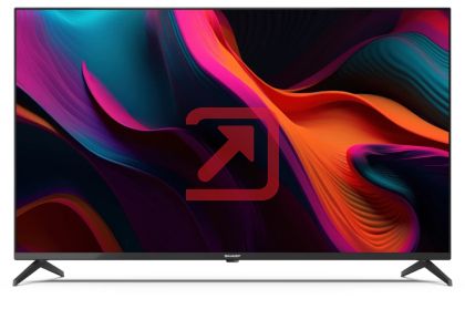 Телевизор Sharp 43GL4260, 43" LED  Google TV, 4K Ultra HD 3840x2160 Frameless, AQUOS, 1 000 000:1, DVB-T/T2/C/S/S2, Active Motion 1000, HDR10, Dolby Atmos, Dolby Vision, Google Assistant, Chromecast Built-in, HDMI 2.1 with eARC, 3.5mm Headphone jack / lin