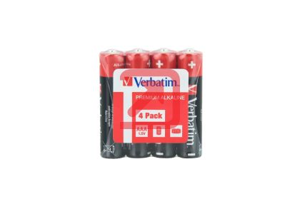 Батерия Verbatim ALKALINE BATTERY AAA 4 PACK (SHRINK WRAP)