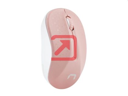 Мишка Natec Mouse Toucan Wireless 1600 DPI Optical Pink-White