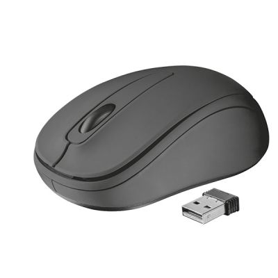 Мишка Trust Ziva Wireless Compact Безжична оптична, USB, Сива