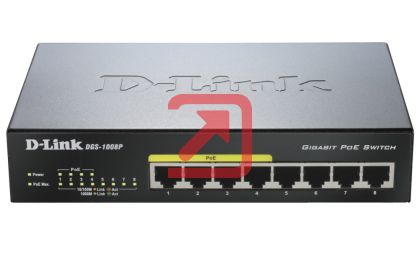 Комутатор D-Link 8-port 10/100/1000 Desktop Switch w/ 4 PoE Ports