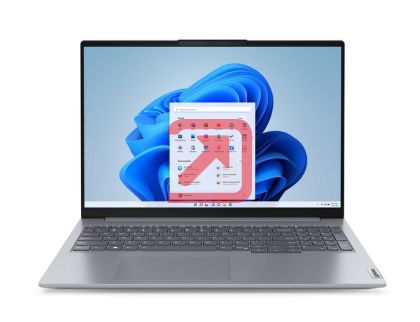 Лаптоп Lenovo ThinkBook 16 G7 Intel Core Ultra 7 155H (up to 4.8GHz, 24MB), 16GB DDR5 5600MHz, 1TB SSD, 16" WUXGA (1920x1200) IPS AG, Intel Arc Graphics, FHD&IR Cam, Backlit KB, Arctic Grey, WLAN, BT, FPR, DOS, 3Y CCI