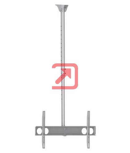 Стойка Sunne Ceiling TV Bracket, 37"-63", tilting 15°, max 50kg, max VESA 800x400, TV to ceiling 1050-1560mm