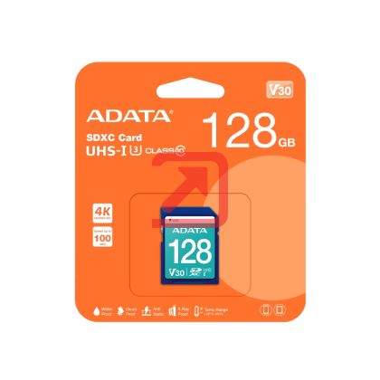 Памет ADATA 128GB SDXC UHS-I U3 V30S
