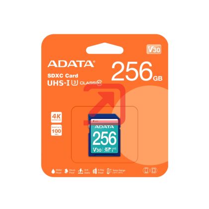 Памет ADATA 256GB SDXC UHS-I U3 V30S