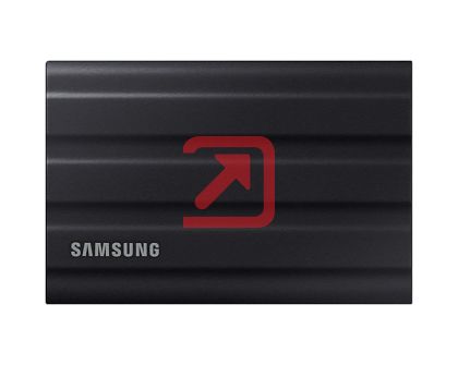 Твърд диск Samsung Portable NVME SSD T7 Shield 2TB , USB 3.2 Gen2, Rugged, IP65, Read 1050 MB/s Write 1000 MB/s, Black