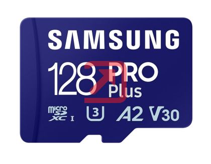 Памет Samsung 128GB micro SD Card PRO Plus with Adapter, UHS-I, Read 180MB/s - Write 130MB/s