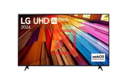 Телевизор LG 50UT80003LA, 50" 4K UltraHD TV 4K (3840 x 2160), DVB-T2/C/S2, webOS 24 Smart TV, ThinQ AI, Alpha 5 AI 4K Gen7, WiFi, HDR10 pro, HLG, ALLM/HGiG, AI Upscaling, AI Sound(Virtual 9.1.2 Up-mix), AirPlay, Quick Card, HDMI eARC, CI, LAN, USB, Blueto