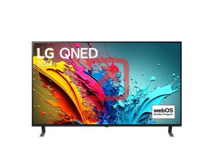 Телевизор LG 55QNED85T3C, 55" 4K QNED HDR Smart TV, 100Hz, 3840x2160, DVB-T2/C/S2, a8 AI Processor 4K, HDR 10 PRO, webOS 24 ThinQ, FreeSync Compatible, VRR, Multi View, 4K Upscaling, WiFi 5, Voice Control, Bluetooth 5.1, AirPlay 2, LAN, CI, HDMI, SPDIF, 2