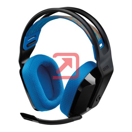 Слушалки Logitech G535 Headset Lightspeed Wireless PS5 - BLACK - EMEA-914