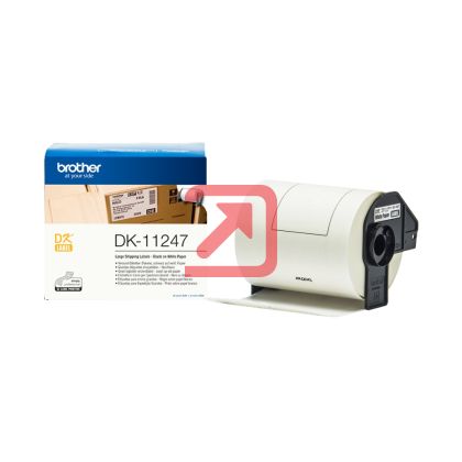 Консуматив Brother DK-11247 Large Shipping Paper 103mm x 164mm (180), Black on White