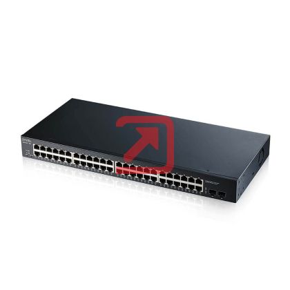 Комутатор ZyXEL GS1900-48 v2, 48-port GbE L2 Smart Switch, rackmount