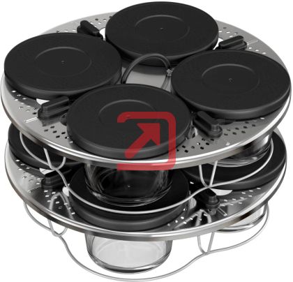 Бурканчета Tefal XA6140E0 8 glass jars with lids for Cook4me