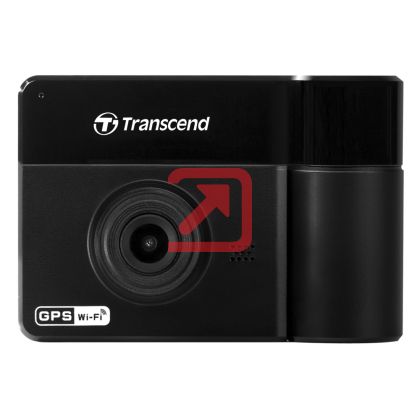 Камера-видеорегистратор Transcend 64GB, Dashcam, DrivePro 550, Dual 1080P