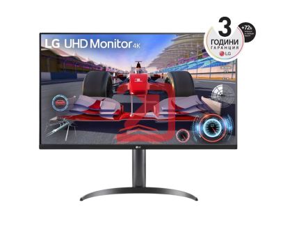 Монитор LG 32UR550K-B, 31.5" UltraFine 4K (3840x2160) VA, DCI-P3 90%, 4ms, 250 cd/m2, 3000:1, HDR10, USB Type-C, HDMI, DisplayPort, Dynamic Action Sync, Reader mode, Speaker 5W x 2, Height, Swivel, Tilt, Speaker, LG Switch, Black