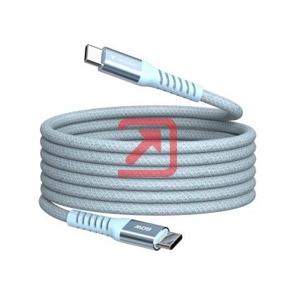 Кабел Verbatim Sync & Charge USB-C to USB-C 60W Magnetic 120 cm - Blue