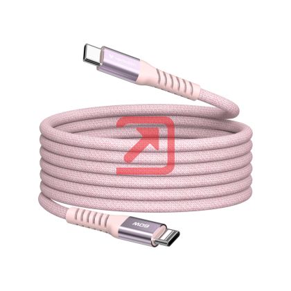 Кабел Verbatim Sync & Charge USB-C to USB-C 60W Magnetic 120 cm - Pink