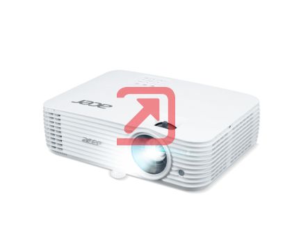 Мултимедиен проектор Acer Projector H6815GTV, DLP, 4K UHD (3840x2160), 4000 ANSI Lm, 50 000:1, 1.1x, 2xHDMI, USB Type A, RS232, PC Audio 3.5mm mini jack, DC Out 5V/1.5A, Google TV dongle included, Lamp life up to 20 000h, 3W Speaker, Bag, 2.88Kg, White