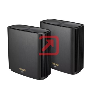 Меш система Asus Mesh WiFi system, ZenWiFi XT8 V2 2PK, AX6600, Tri-Band, coverage up to 510m2, Quad-Core 1.5GHz CPU, 256MB/512MB Flash/RAM, 2.5G port, AiProtection Pro, Adaptive QoS, VPN server/client, IPTV, OFDMA, Beamforming, AiMesh, Black