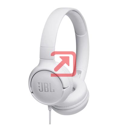 Слушалки JBL T500 WHT HEADPHONES