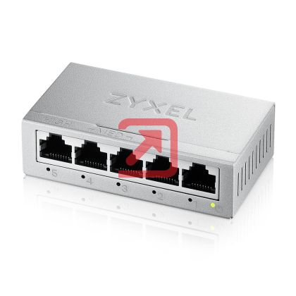 Комутатор ZyXEL GS-105B v5, 5-Port MINI Desktop Gigabit Ethernet Switch