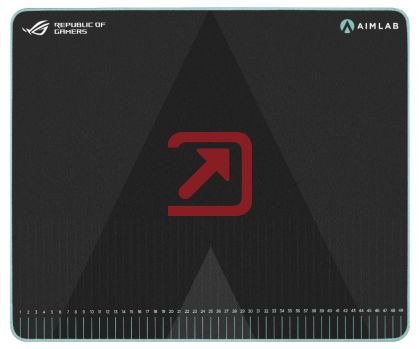 Подложка за мишка Asus ROG Hone Ace Aim Lab Edition Gaming Mouse Pad, 508 X 420 x 3 mm, Large Size, Soft, Hybrid Cloth Material, Non-Slip Rubber Base, Esports & FPS Gaming,Black
