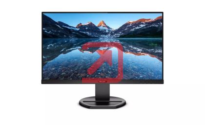 Монитор Philips 243B9, 23.8" WLED IPS, 1920x1080@75Hz, 4ms GtG, 250cd/m2, 1000:1, DC50M:1, Adaptive Sync, FlickerFree, Low Blue Light, 2Wx2, Tilt, Height Adjust, Pivot, Swivel, D-SUB, HDMI, DP, USB Hub