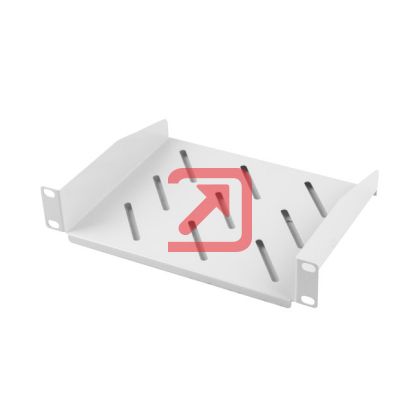 Аксесоар Lanberg 10" fixed shelf 1U / 254x180mm, max load capacity up to 20kg, grey