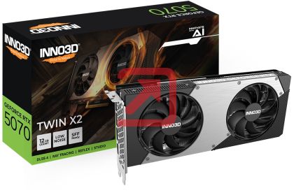 Видео карта Inno3D GeForce RTX 5070 12GB GDDR7 Twin X2