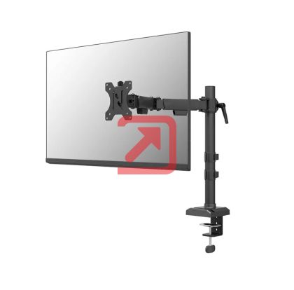 Стойка Neomounts Nero Single Flat Screen Desk Mount (phone holder+Quick-fix clamp/grommet)