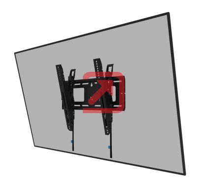 Стойка Neomounts Level-750 Wall Mount (XL, 125 kg, tiltable, tilt guard, connectable, VESA 400x400)