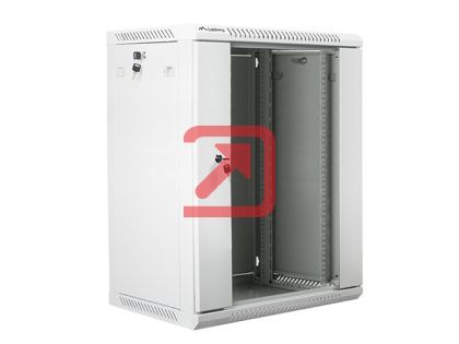 Комуникационен шкаф Lanberg rack cabinet 19" wall-mount 15U / 600x450 for self-assembly (flat pack), grey