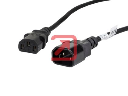 Кабел Lanberg extension power supply cable IEC 320 C13 -> C14 1.8m VDE, black