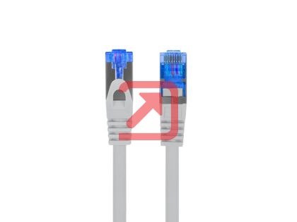 Кабел Lanberg patchcord CAT.6a s/ftp lszh cca 1.5m grey fluke passed