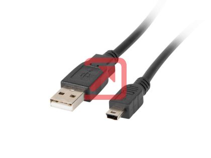 Кабел Lanberg USB MINI-B(M) ->  USB-A (M) 2.0 cable 1.8m, black (Canon)