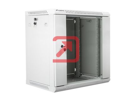Комуникационен шкаф Lanberg rack cabinet 19" wall-mount 12U / 600x450 for self-assembly (flat pack), grey