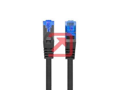 Кабел Lanberg patchcord CAT.6a s/ftp lszh cca 5m black fluke passed