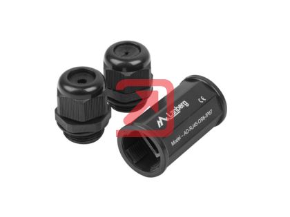 Конектор Lanberg RJ-45 inline coupler IP67 CAT.6 FTP waterproof