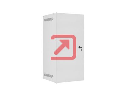 Комуникационен шкаф Lanberg rack cabinet 10" wall-mount 12U/280x310 for self-assembly with metal door grey (flat pack)