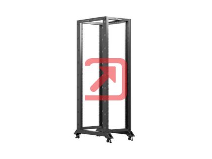 Комуникационен шкаф Lanberg open rack 19" 42U 600x1000 black