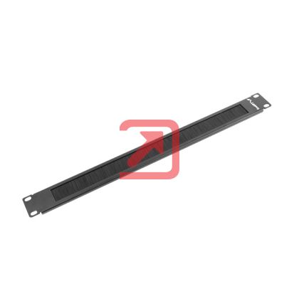 Аксесоар Lanberg 19" brush panel 1U, black