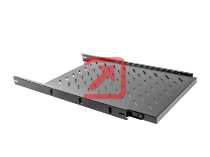 Аксесоар Lanberg 19" sliding shelf 1U / 465x750mm, max load capacity up to 60kg, black