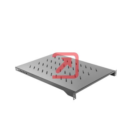 Аксесоар Lanberg 19" fixed shelf 1U / 483x750mm, max load capacity up to 25 kg, black