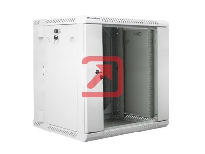 Комуникационен шкаф Lanberg rack cabinet 19" double-section wall-mount 12U / 600x600 for self-assembly (flat pack), grey