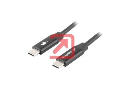 Кабел Lanberg USB-C M/M 2.0 cable 1.8m Quick Charge 4.0, black