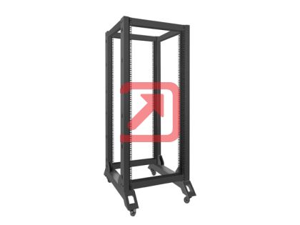 Комуникационен шкаф Lanberg open rack 27U  600x800, black