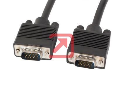 Кабел Lanberg VGA M/M cable 1.8m dual-shielded, 2x ferrite, black