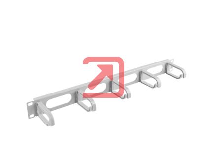 Аксесоар Lanberg 19" cable management AK-1205-S panel 5 rings - type b 1U, grey