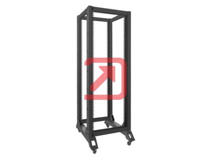 Комуникационен шкаф Lanberg open rack 32U  600x800, black