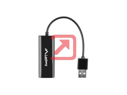 Адаптер Lanberg LAN adapter card USB 2.0 1x RJ45 100MB on cable